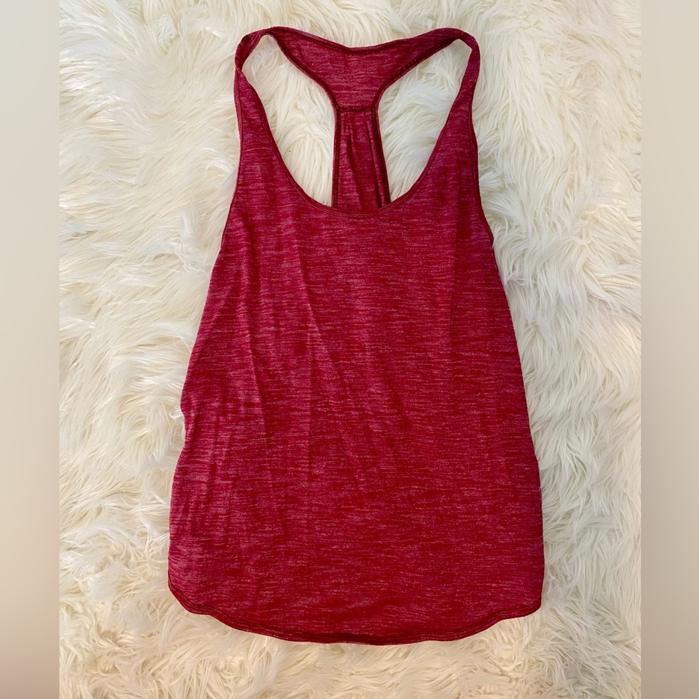 Red lululemon Workout Tank